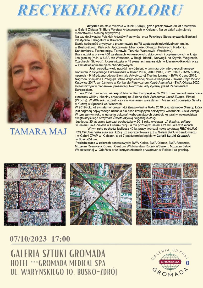 37618 recykling koloru wystawa tamary maj
