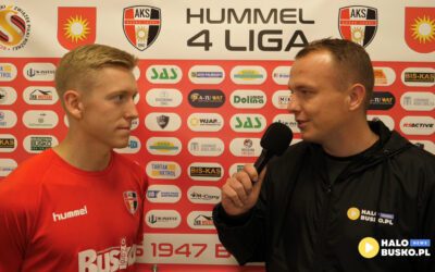 Wywiady z trenerem Marcinem Kołodziejczykiem i Kacprem Rogozińskim po wygranym meczu przeciwko Stal Kunów [VIDEO]