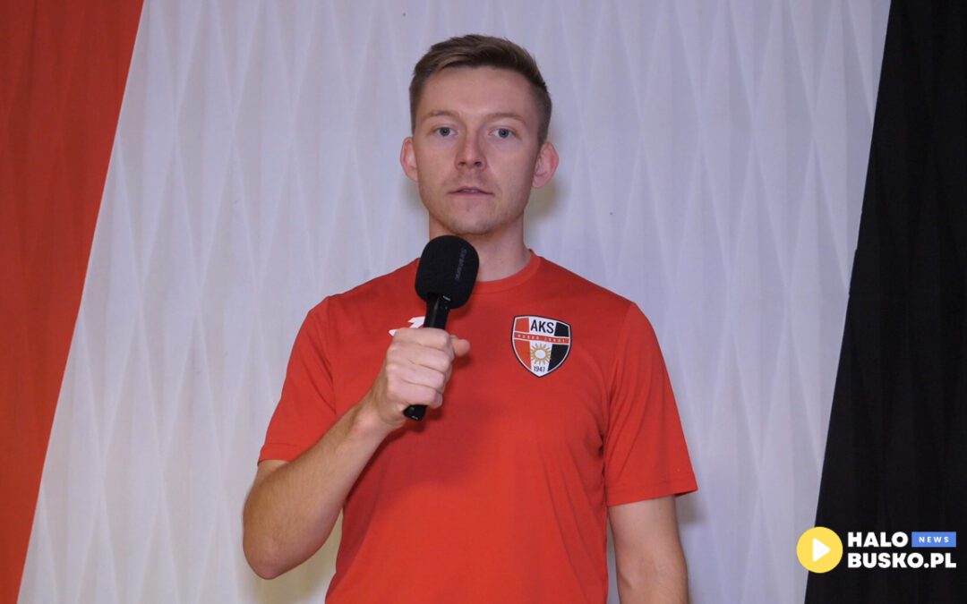 Filip Rogoziński zaprasza na przedostatni mecz na własnym stadionie: AKS 1947 Busko-Zdrój – Klimontowianka PBI Klimontów