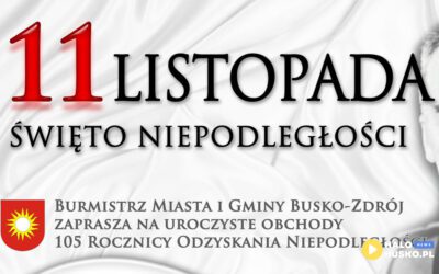 Obchody 11 Listopada w Busku-Zdroju – 105 Rocznica Odzyskania Niepodległości przez Polskę