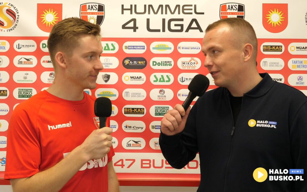 Zobaczcie co mają do powiedzenia zawodnicy i trener AKS 1947 Busko-Zdrój po zwycięskim meczu z Klimontowianka PBI Klimontów [VIDEO]