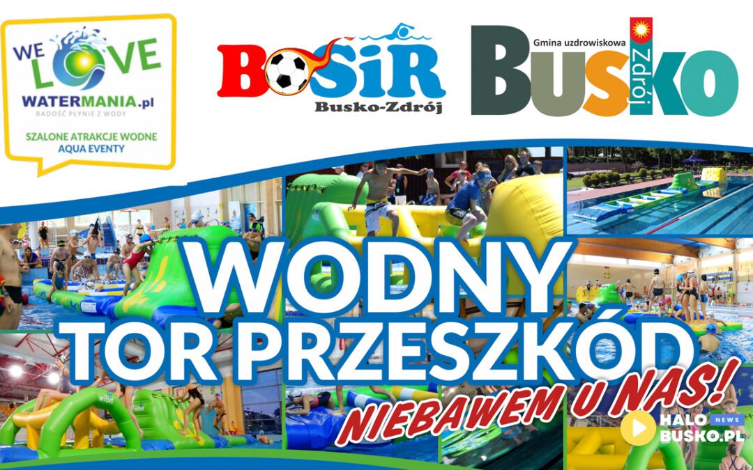 Mikołajkowe święto na wodnym torze przeszkód na Pływalni Miejskiej w Busku-Zdroju! [VIDEO]