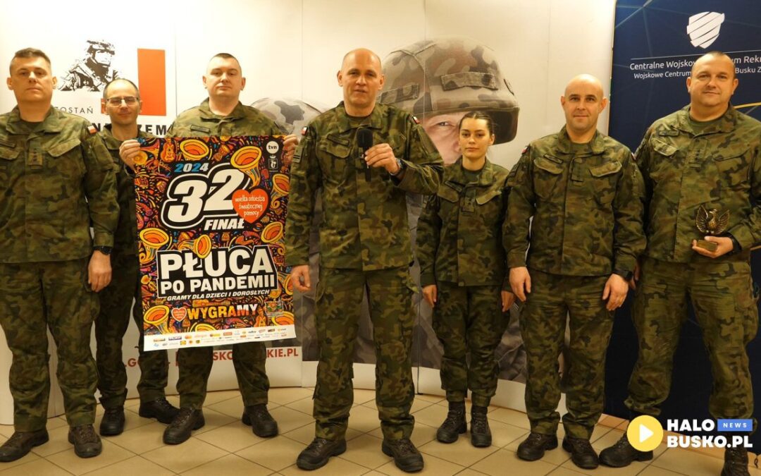 Wojskowe Centrum Rekrutacji w Busku-Zdroju zaprasza na 32. Finał Wielkiej Orkiestry Świątecznej Pomocy! [VIDEO]