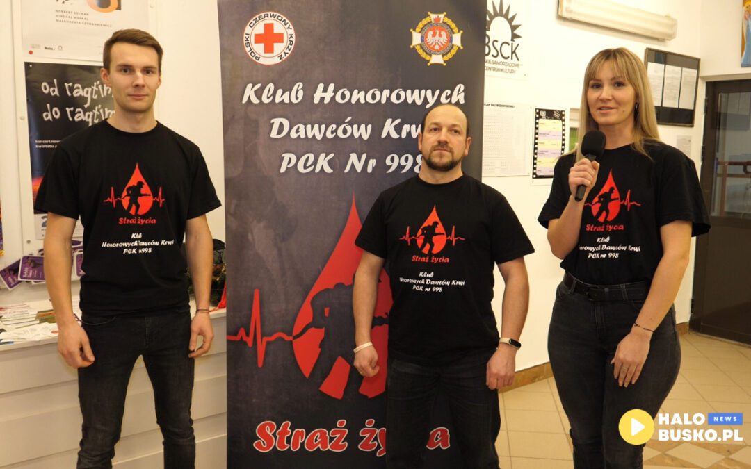 Klub Honorowych Dawców Krwi „Straż Życia” nr 998 zaprasza na akcję krwiodawstwa w ramach Wielkiej Orkiestry Świątecznej Pomocy [VIDEO]