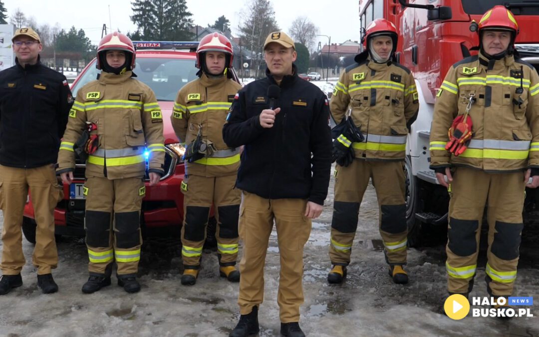 Komenda Powiatowa Państwowej Straży Pożarnej w Busku-Zdroju zaprasza na pokaz ratownictwa lodowego połączonego ze zbiórką na WOŚP! [VIDEO]