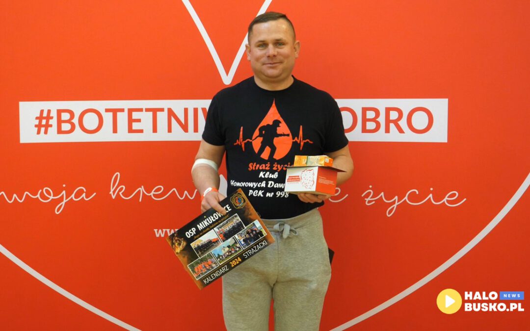 Akcja krwiodawstwa dla Kamili Szcześniak-Siedleckiej podczas 32. Finału Wielkiej Orkiestry Świątecznej Pomocy w Busku-Zdroju [VIDEO]