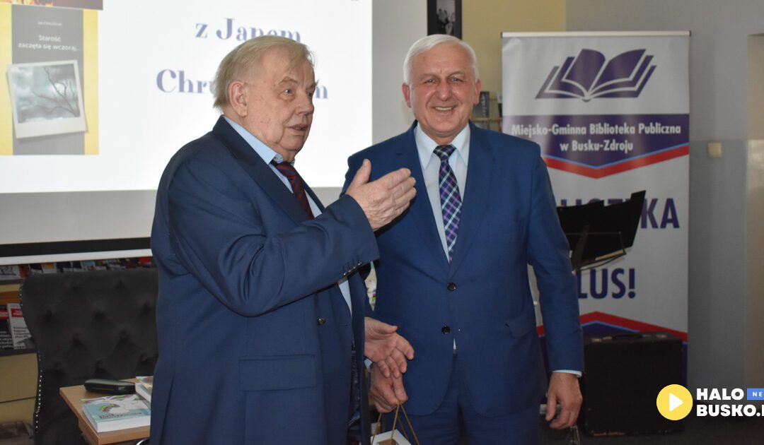 Spotkanie autorskie Jana Chruślińskiego w Busku-Zdroju połączone z promocją jego najnowszej książki „Od zmierzchu do świtu”