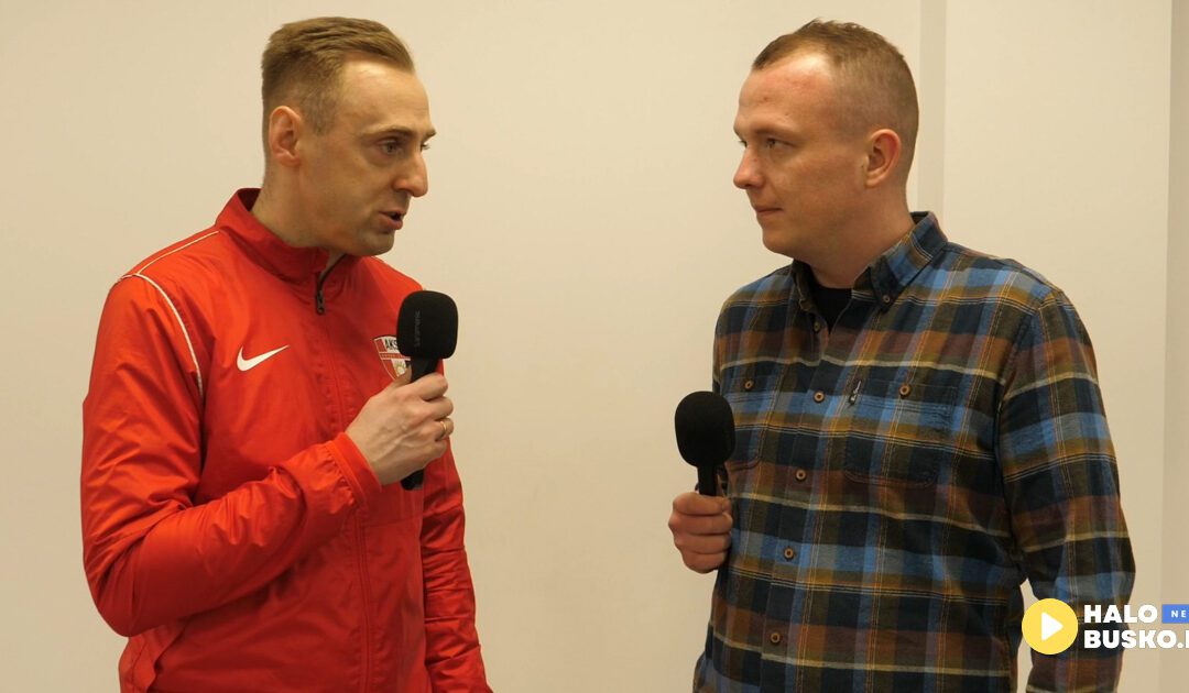 Rozmowa z trenerem AKS 1947 Busko-Zdrój po meczu przeciwko Moravia Anna-Bud Morawica [VIDEO]