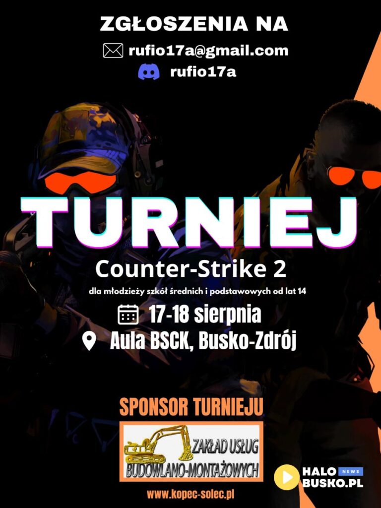 turniej gamingowy counter strike 2 w Busku-Zdroju