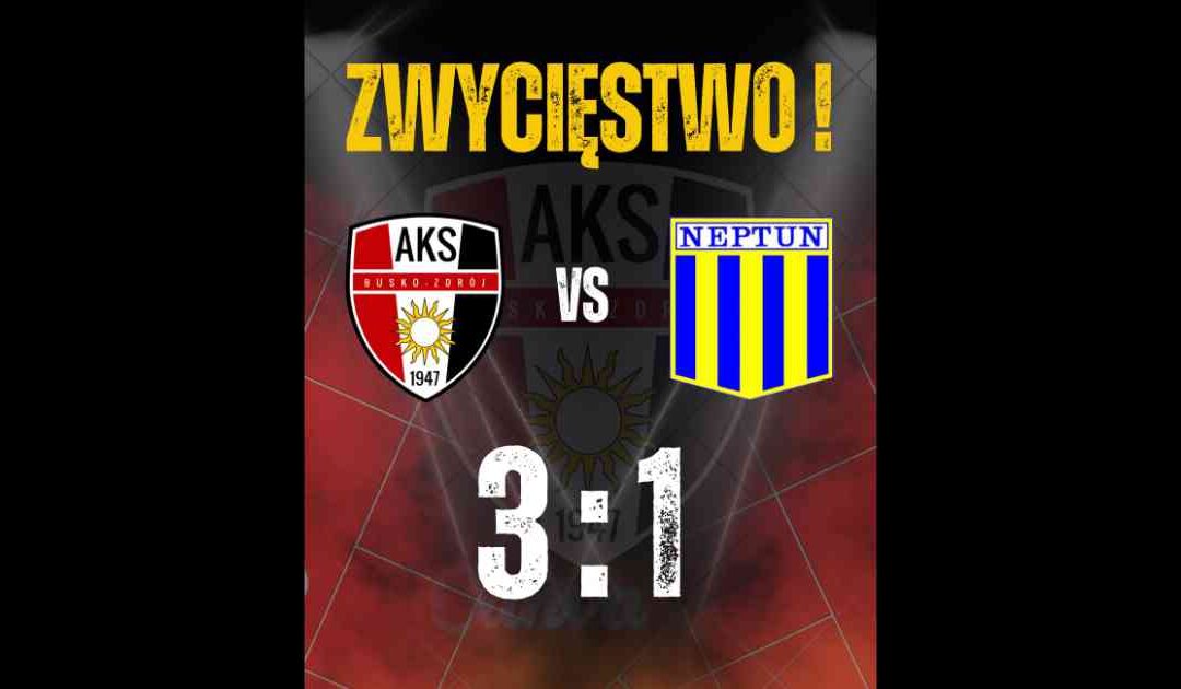 Hat-trick Kacpra Rogozińskiego w meczu AKS 1947 Busko-Zdrój – Neptun Końskie