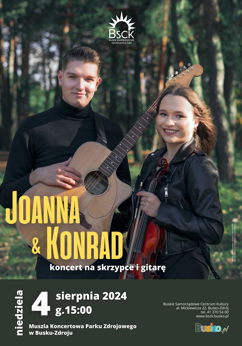joanna i konrad - koncert w Busku-Zdroju