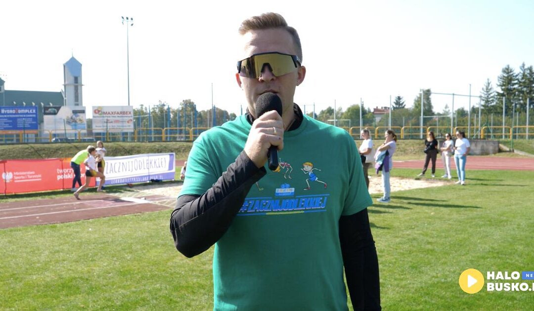 Ponad 120 młodych sportowców z całego regionu wzięło udział w evencie lekkoatletycznym #ZacznijOdLekkiej w Busku-Zdroju (VIDEO)