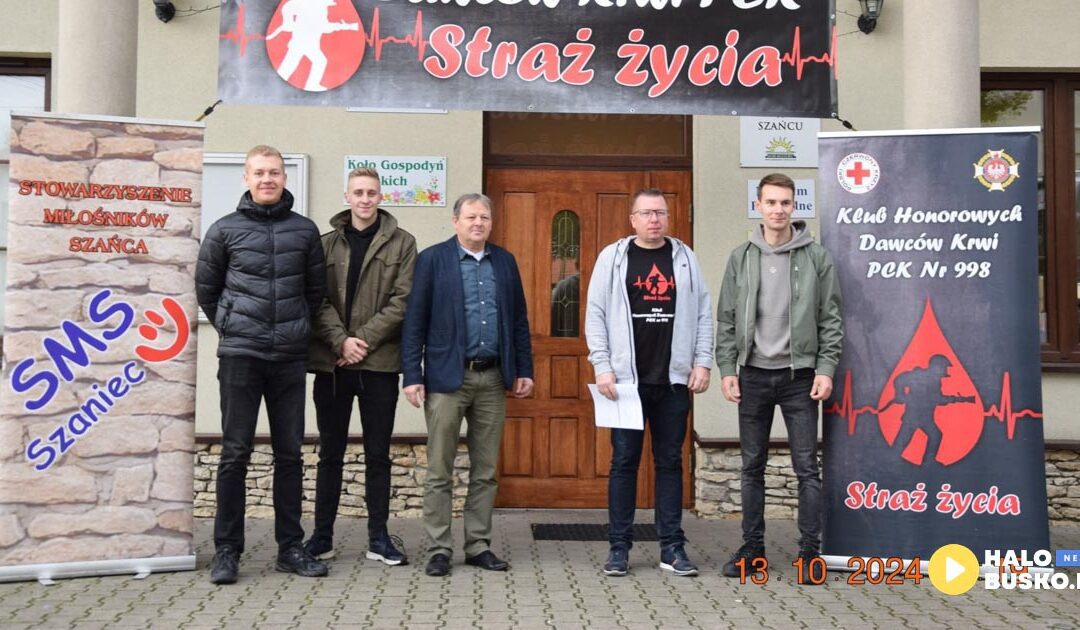 Ponad 17 litrów krwi zebrano podczas Akcji Honorowego Oddawania Krwi w Szańcu koło Buska-Zdroju! (ZDJĘCIA)