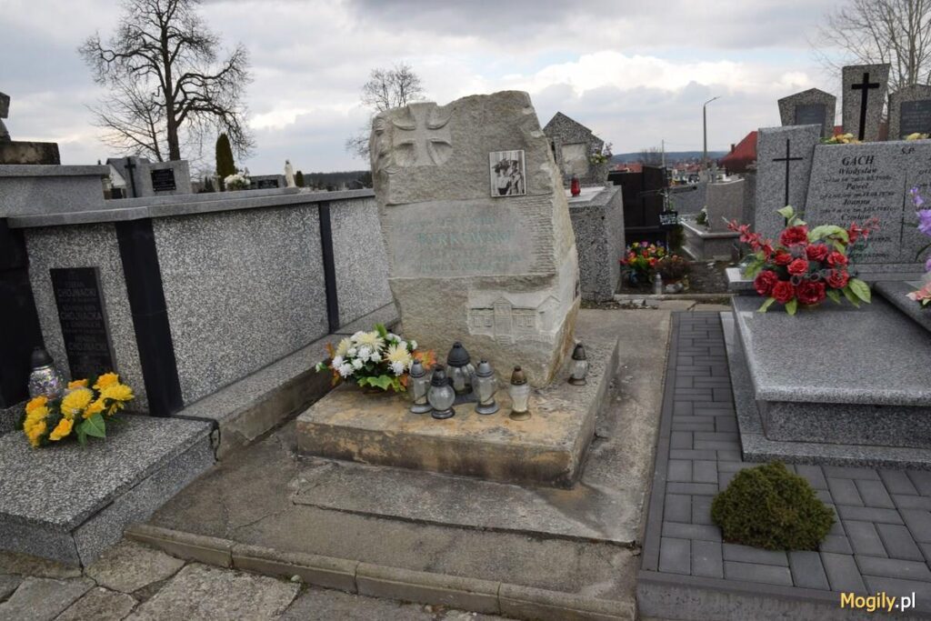 grob leopolda byrkowskiego na cmentarzu w busku zdroju