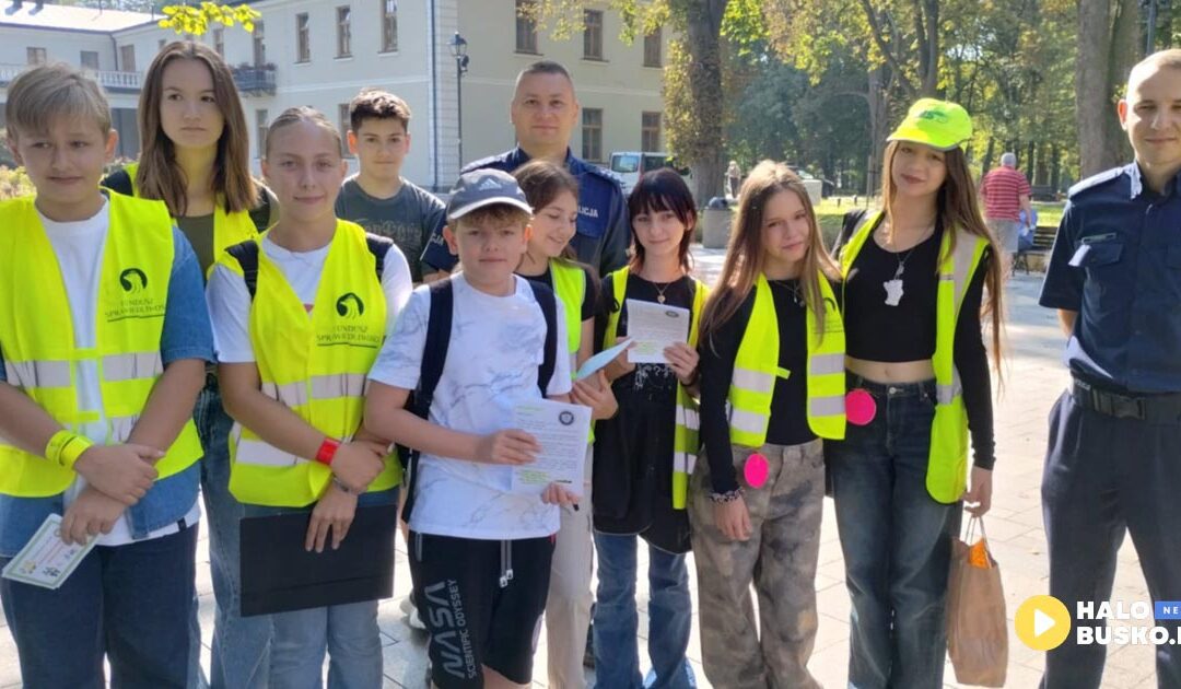 Wielki Finał „Odblaskowej Szkoły” w Publicznej Szkole Podstawowej Nr 1 im. Stanisława Staszica w Busku-Zdroju