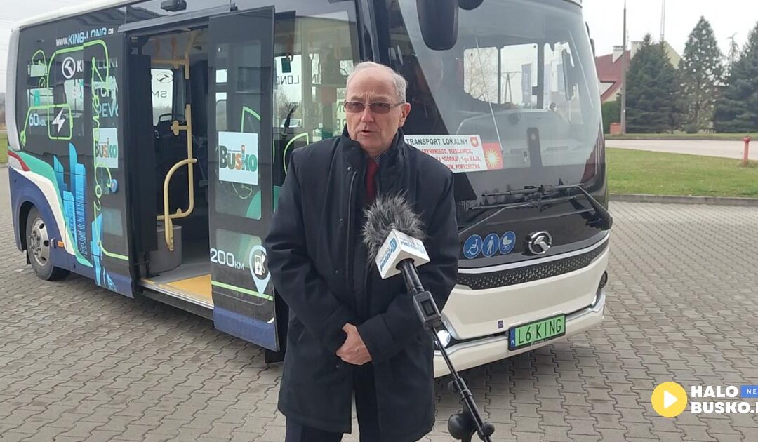 Busko-Zdrój testuje elektryczny autobus – komunikacja miejska w Busku-Zdroju (VIDEO)