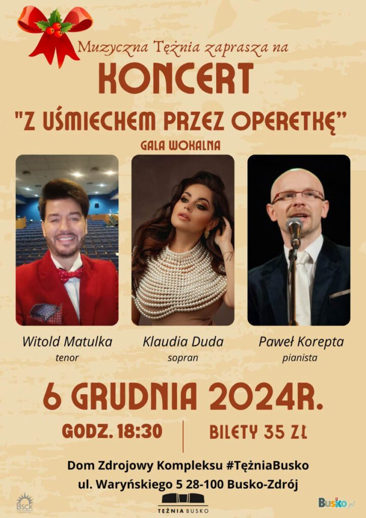 Koncert „Z uśmiechem przez operetkę” w Busku-Zdroju
