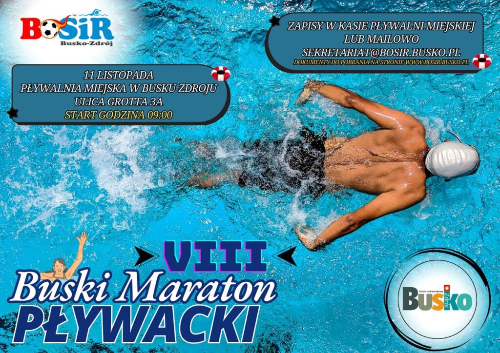 VIII Buski Maraton Pływacki w Busku-Zdroju