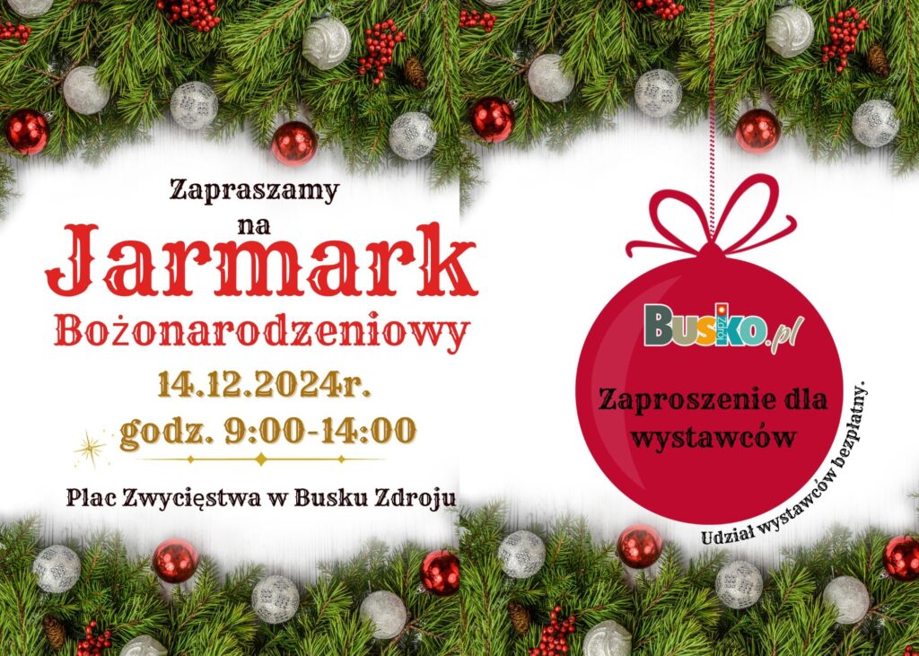 jarmark bozonarodzeniowy w Busku Zdroju