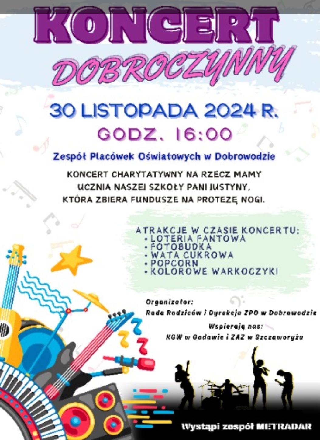 koncert charytatywny w Dobrowodzie