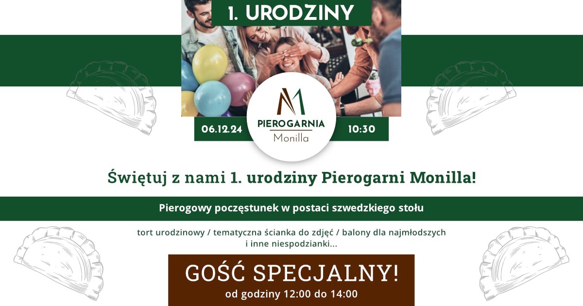 1. urodziny pierogarni monilla