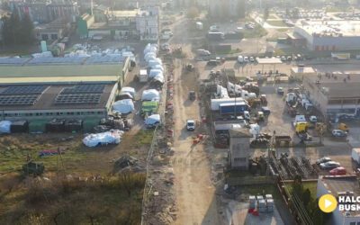 Trwają remonty w Busku-Zdroju – miasto w trakcie zmian z lotu ptaka (VIDEO)