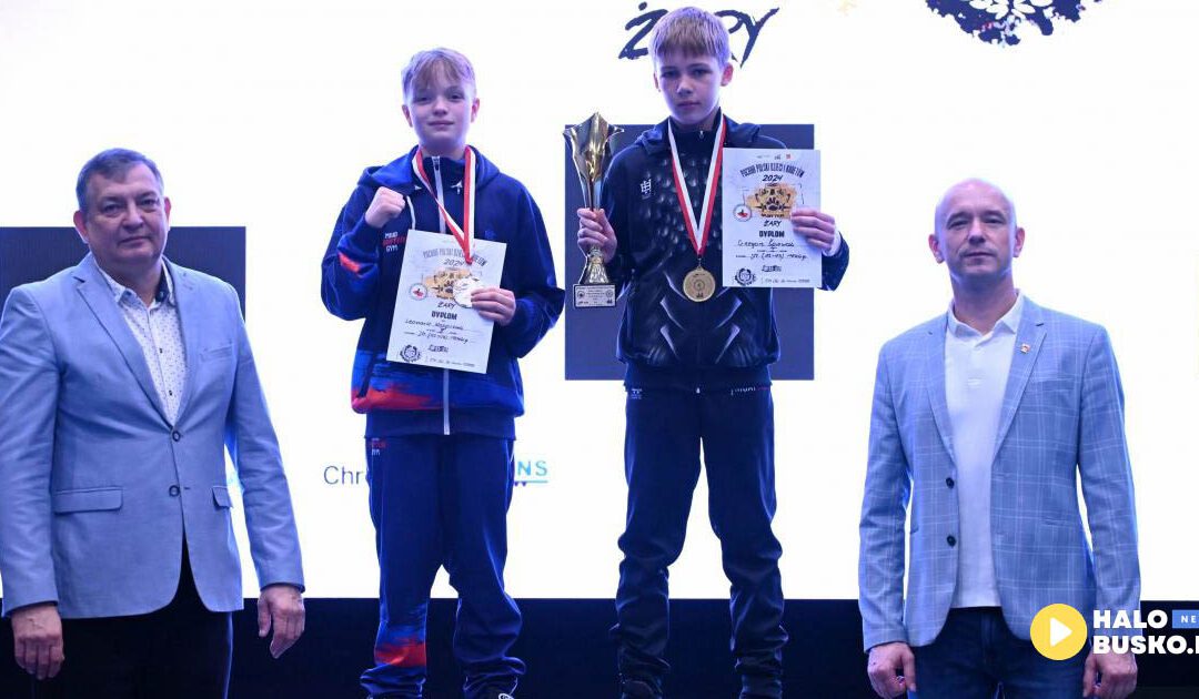 Grzegorz Śpiewak ze złotym medalem podczas Pucharu Polski Muay Thai Dzieci i Kadetów!