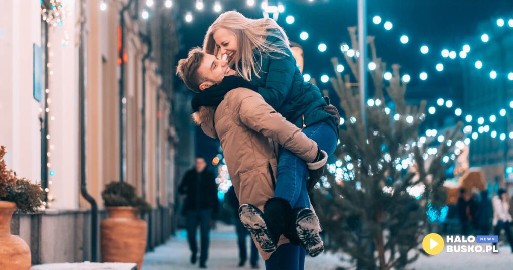 rozświetlenie choinki w Busku-Zdroju