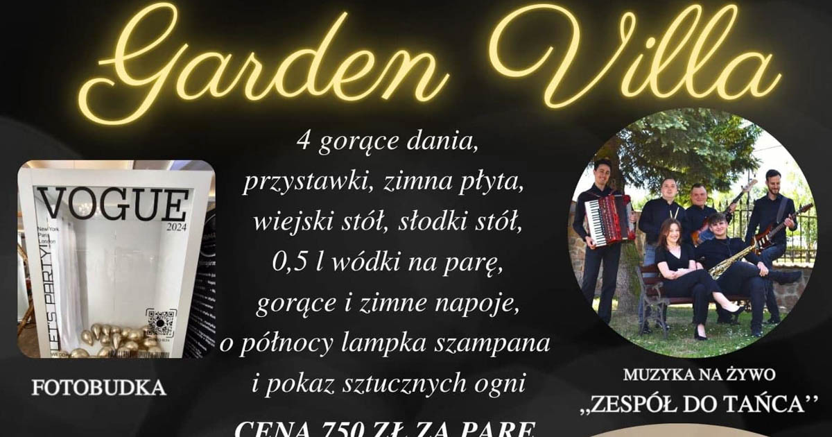 sylwester w garden villa w skorzowie