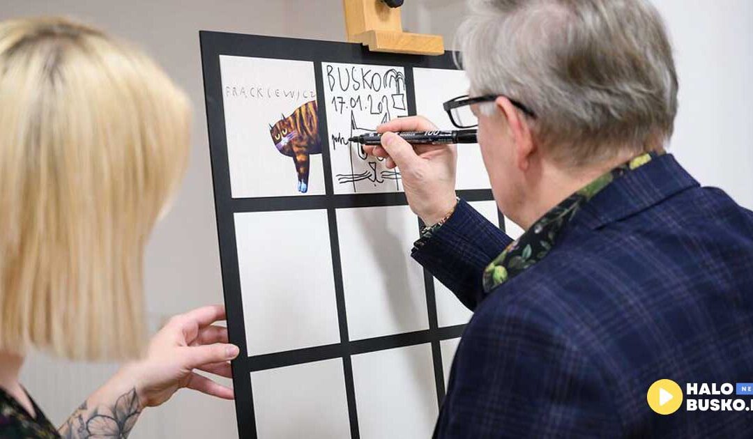 Za oknem zima, a w Buskiej Galerii Sztuki zagościło lato za sprawą wystawy „Pędzloruchy. Nie tylko zwierzyniec.”