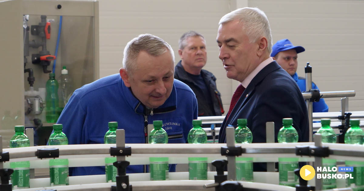 otwarcie lini produkcyjnej buskowianki w busku-zdroju