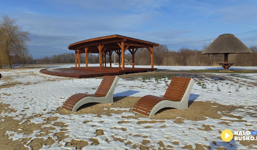Zbiornik w Radzanowie koło Buska-Zdroju zmienia się na lepsze! Byliśmy zobaczyć postępy prac!
