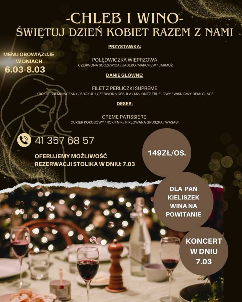 dzień kobiet w chleb i wino w solcu-zdroju