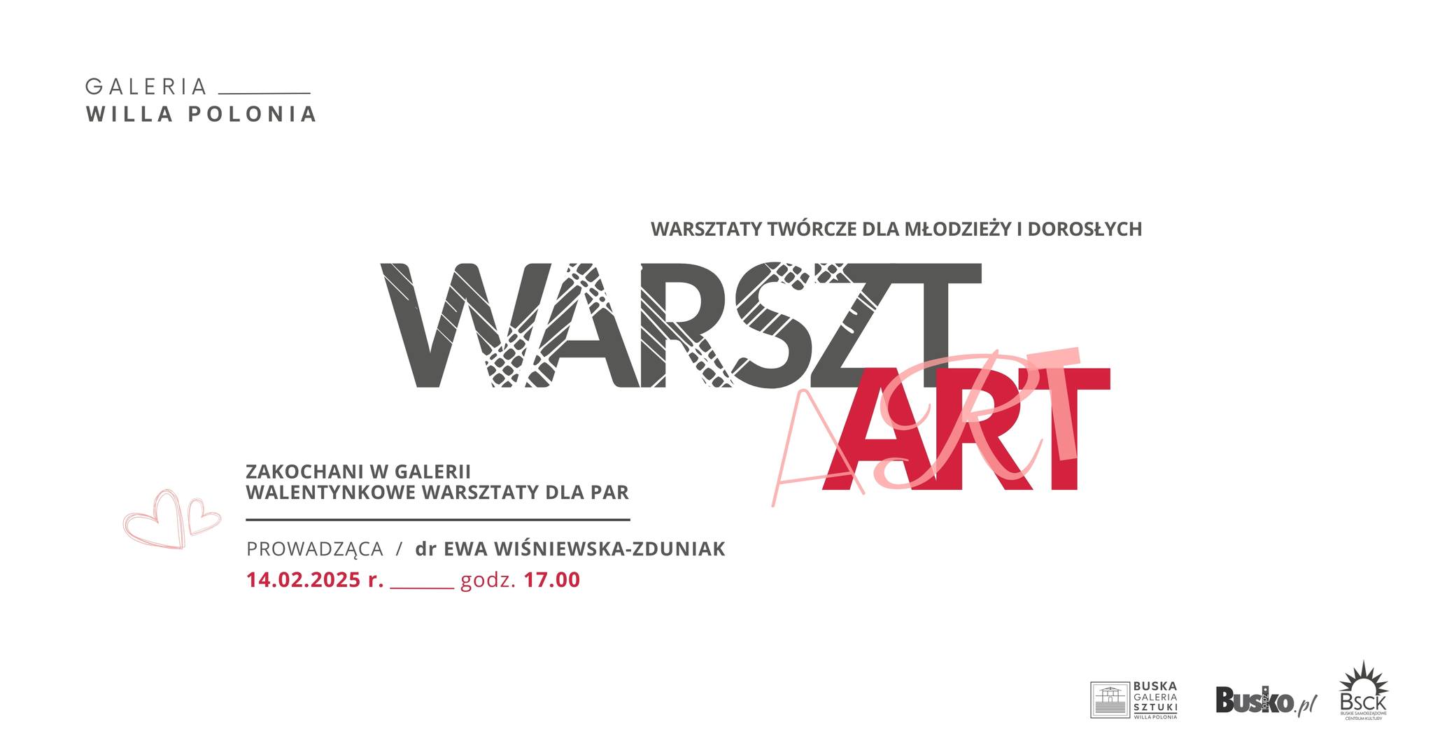 walentynki w buskiej galerii sztuki willa polonia w busku zdroju