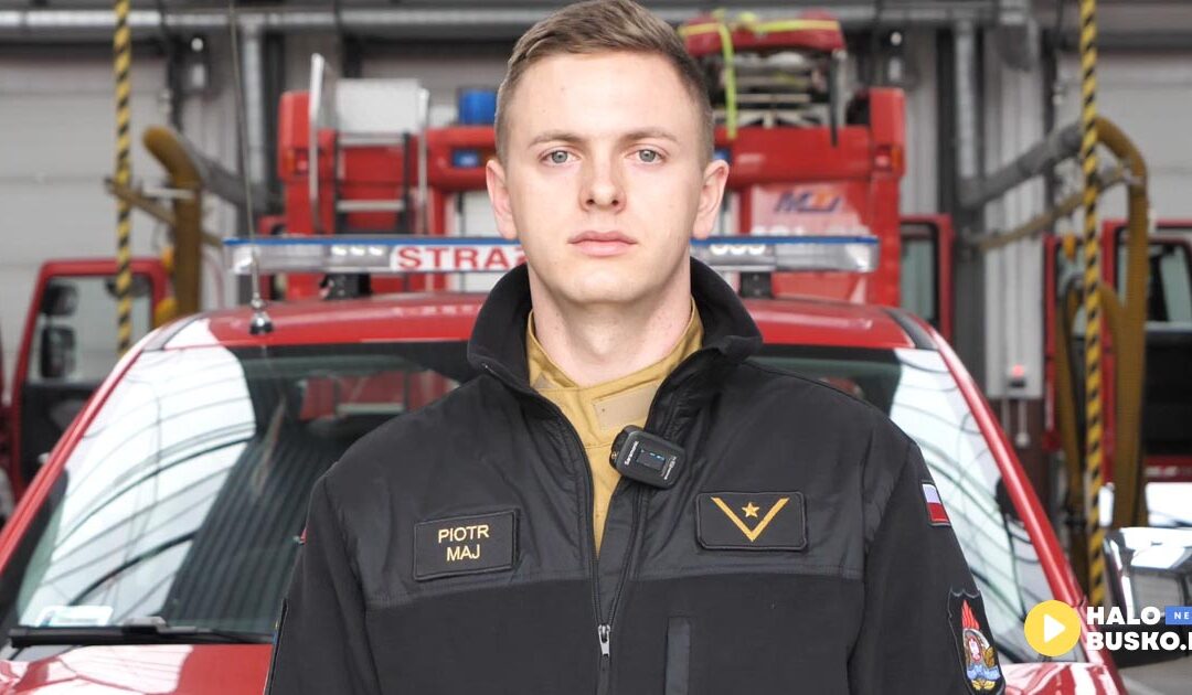 Strażacy z Buska-Zdroju przestrzegają przed wypalaniem traw!