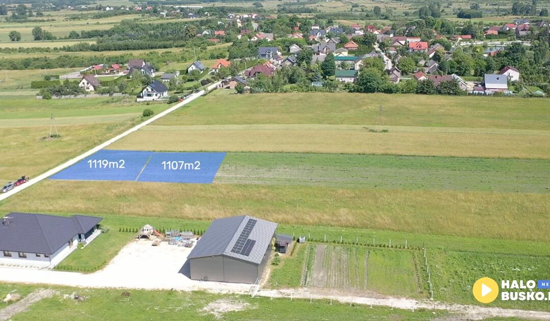 Działka budowlana w pobliżu Buska-Zdroju na sprzedaż. (VIDEO)