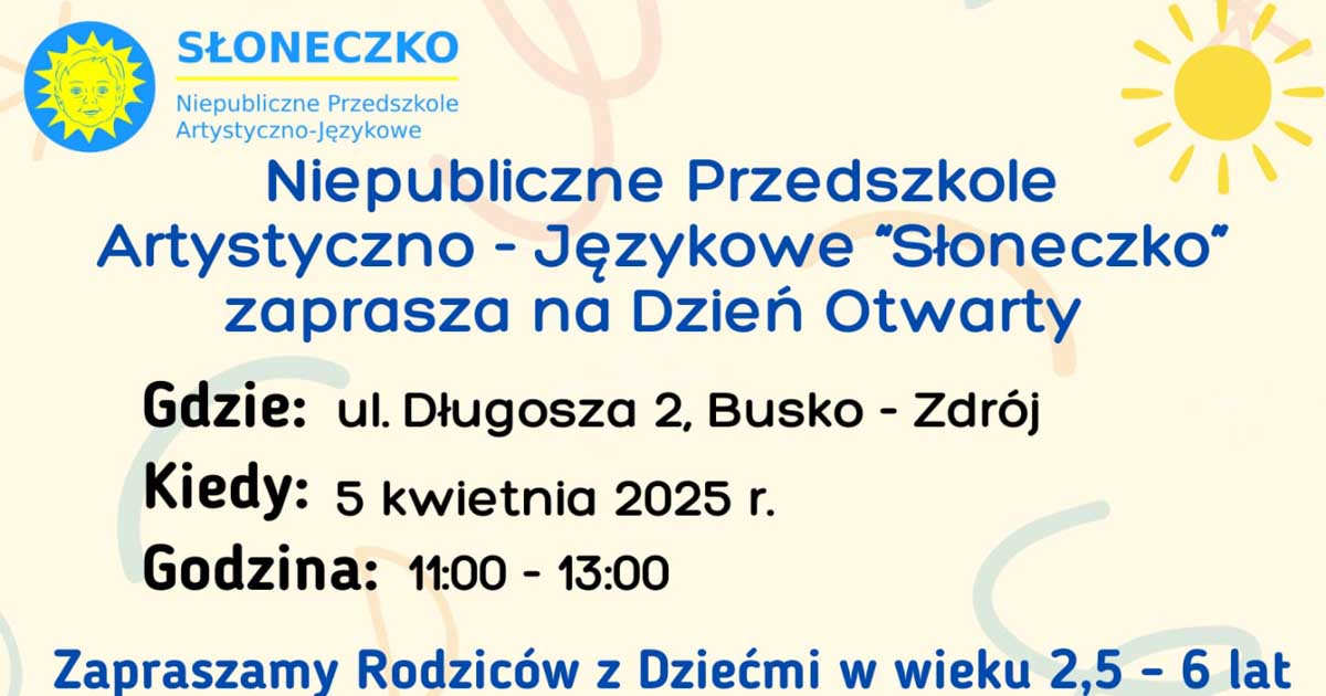 dzien otwarty w przedszkolu sloneczko w busku zdroju 1