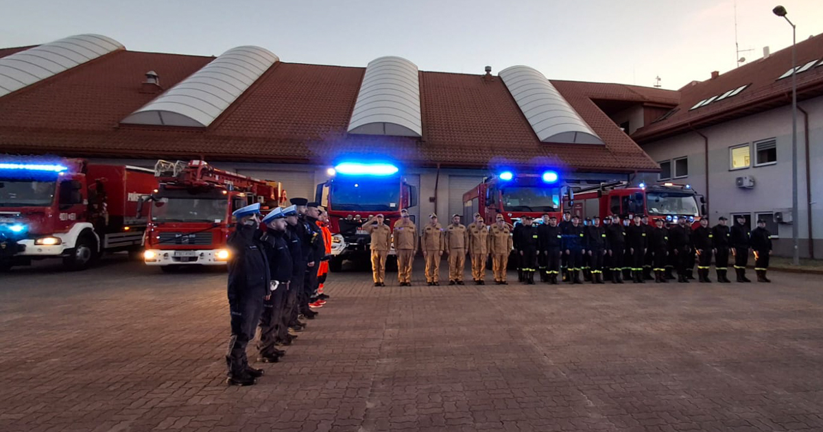 hołd dla strażaka z buska-zdroju