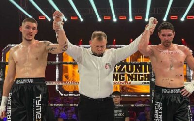 Wiktor Skiba z solidnym debiutem! Remis podczas Dzierżoniów Boxing Night!