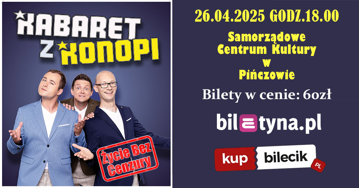 kabaret z konopii w pińczowie