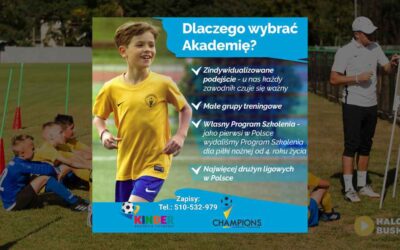 Wiosenne nabory do Akademii Piłkarskiej Champions Busko-Zdrój ruszyły!