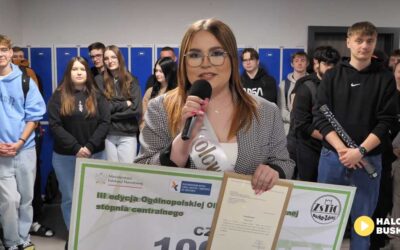 Marta Lesiak – finalistka Ogólnopolskiej Olimpiady Logistycznej powitana szpalerem braw!