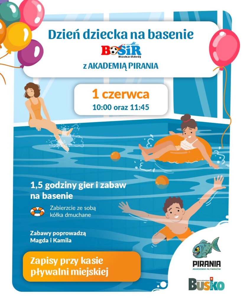 dzień dziecka z akademią pirania w busku-zdroju