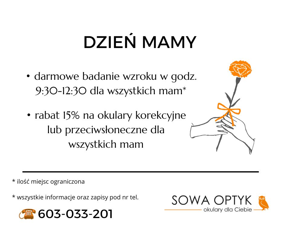 dzień mamy w sowa optyk w pińczowie