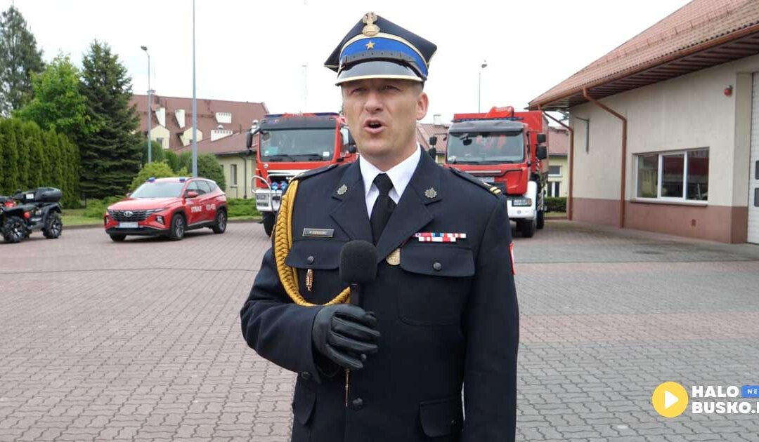 Strażacka tradycja i zasłużone wyróżnienia – relacja wideo z Powiatowych Obchodów Dnia Strażaka 2025 w Busku-Zdroju (VIDEO)