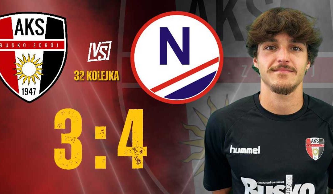 Rozczarowanie w Busku-Zdroju. AKS przegrywa po raz kolejny – tym razem z GKS Nowiny.