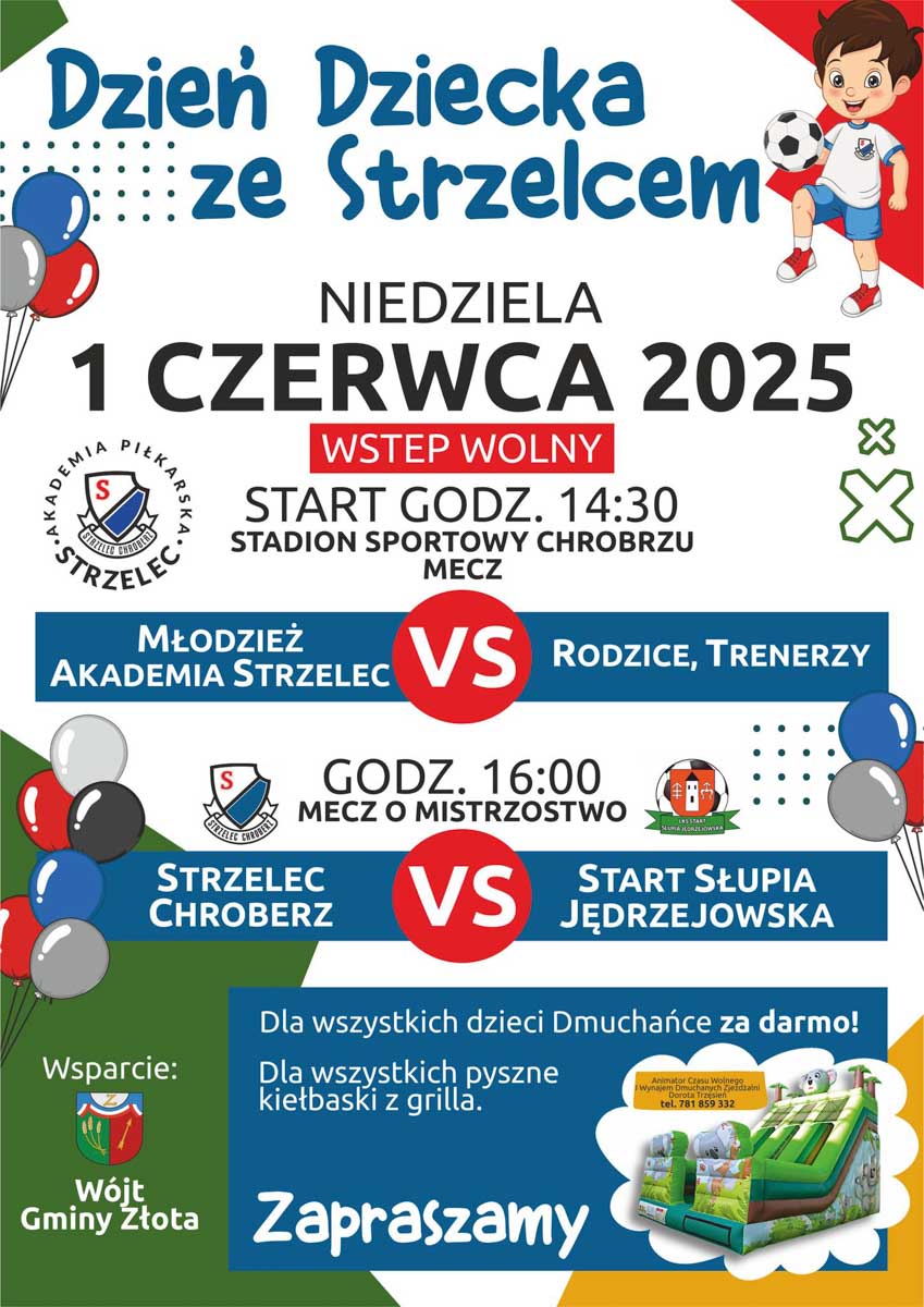 dzień dziecka ze strzelcem chroberz