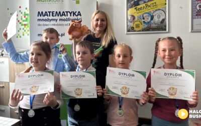 Matematyczna przygoda z Puchaczem Piotrem – uczniowie z Buska-Zdroju w II etapie ogólnopolskiego konkursu!