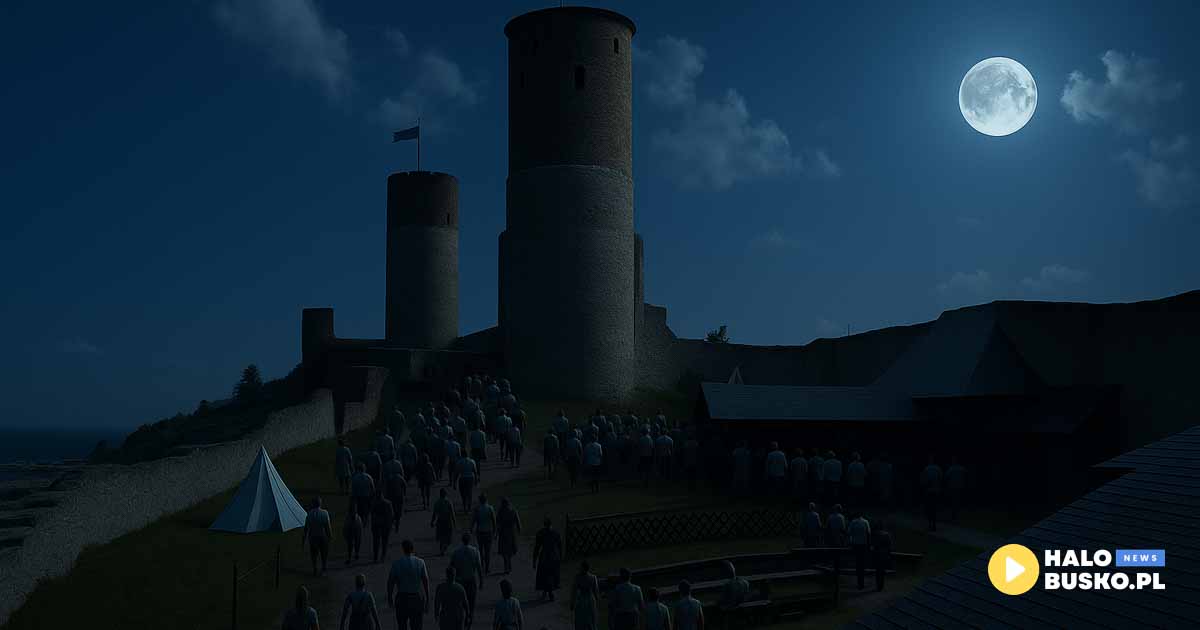 nocne zwiedzanie zamku w chęcinach