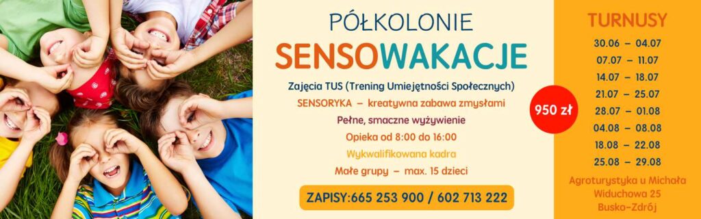 polkolonie sensoryczne busko zdrojk